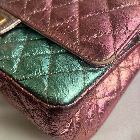 Used CHANEL Rainbow Reissue Mini FlapBag Metallic Multicolor - Picture 15 of 16